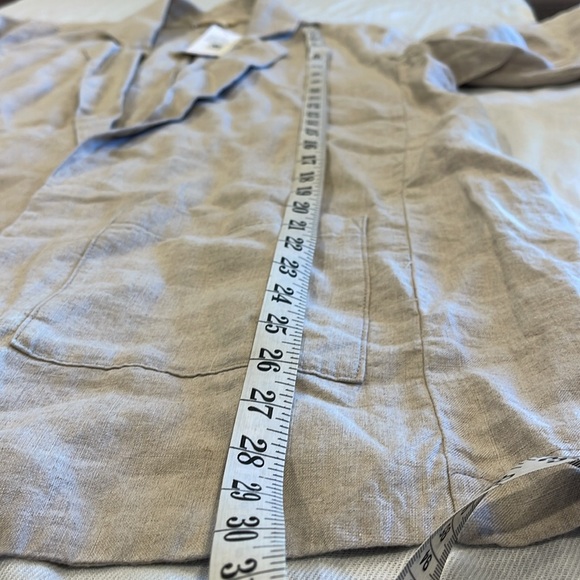 B0224 Eileen Fisher, light weight organic shaped linen blazer, size Small - Picture 5 of 8